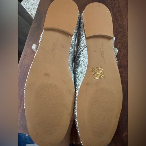 Anthropologie Freda Salvador Glitter Mary Jane Ankle Strap Juliette flats - Picture 6 of 6